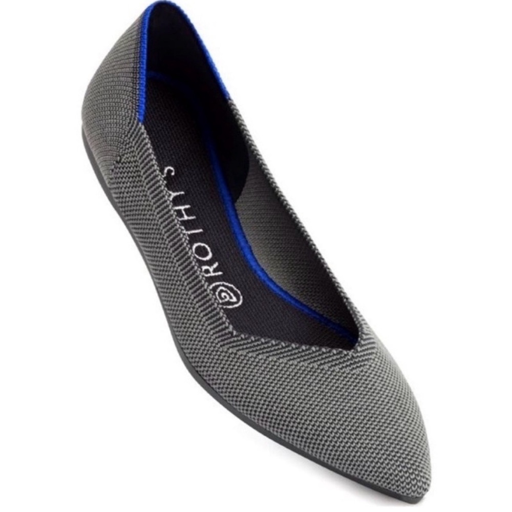 Rothy's The Point Flat in Heather Gray - Size 11.5
